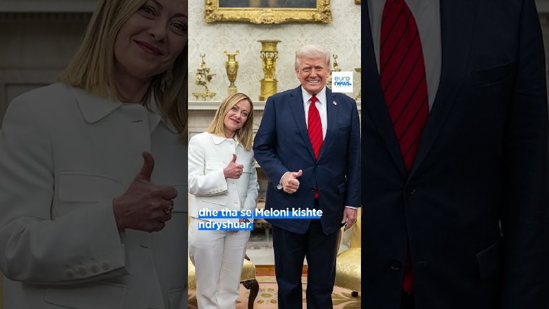 Трамп заявил, что премьер Италии умоляла его о фото; Мелони ответила видео