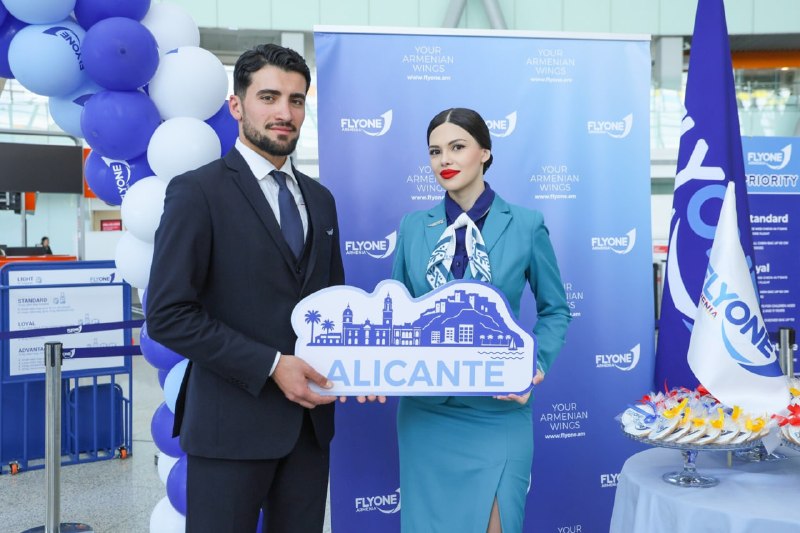 FlyOne Armenia запускает рейсы Ереван-Аликанте-Ереван с 4 июня